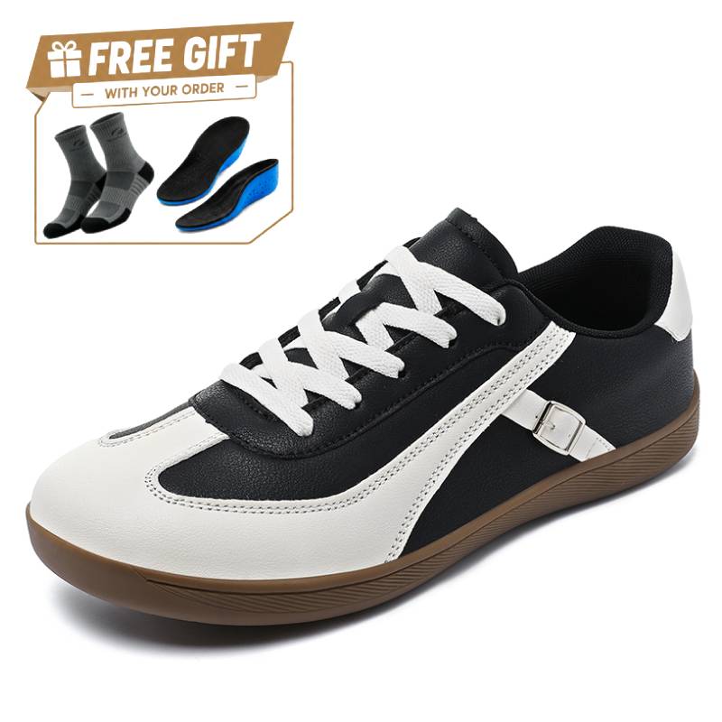 ⏰Limited Time Sale 70% OFF - Men's Genuine Leather Walking Shoes -Lace-Up, Waterproof, Wide Toe Box with Arch Support