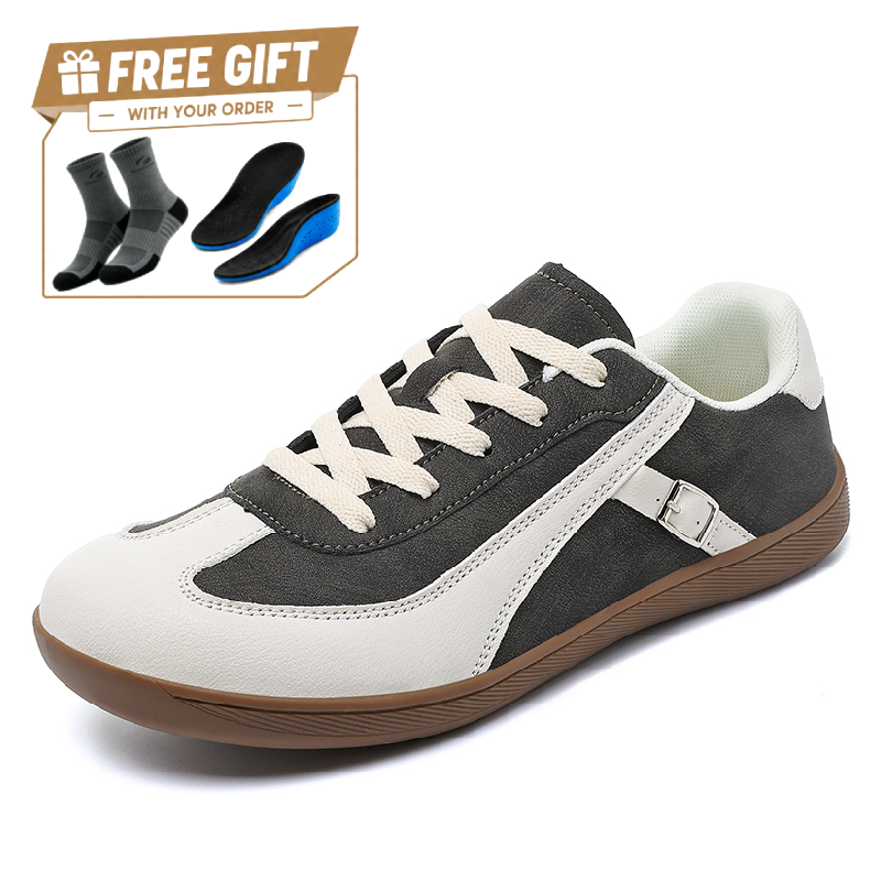 ⏰Limited Time Sale 70% OFF - Men's Genuine Leather Walking Shoes -Lace-Up, Waterproof, Wide Toe Box with Arch Support
