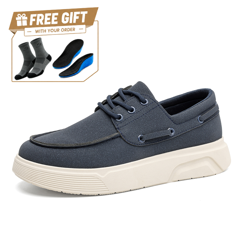 ⏰Limited Time Sale 70% OFF - Men's Orthopedic Sports Platform Leather Shoes - Slip-on, Cushioned, Wide Toe Box, Arch Support - Waterproof, Slip-Resistant, Puncture-Resistant