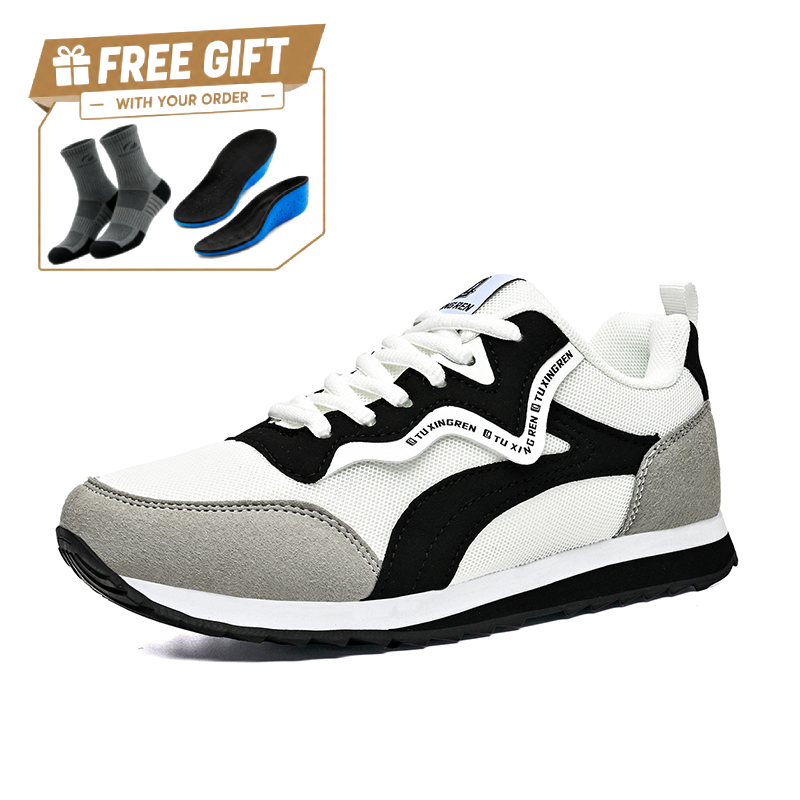 ⏰Limited Time Sale 70% OFF - Men's Mesh Walking Shoes - Lace-Up, Cushioned, Wide Toe Box with Arch Support