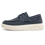 ⏰Limited Time Sale 70% OFF - Men's Orthopedic Sports Platform Leather Shoes - Slip-on, Cushioned, Wide Toe Box, Arch Support - Waterproof, Slip-Resistant, Puncture-Resistant