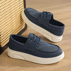 ⏰Limited Time Sale 70% OFF - Men's Orthopedic Sports Platform Leather Shoes - Slip-on, Cushioned, Wide Toe Box, Arch Support - Waterproof, Slip-Resistant, Puncture-Resistant