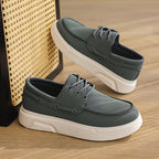 ⏰Limited Time Sale 70% OFF - Men's Orthopedic Sports Platform Leather Shoes - Slip-on, Cushioned, Wide Toe Box, Arch Support - Waterproof, Slip-Resistant, Puncture-Resistant