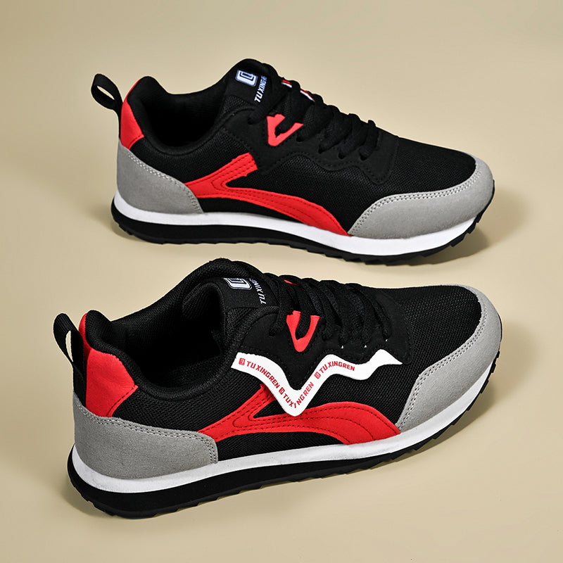 ⏰Limited Time Sale 70% OFF - Men's Mesh Walking Shoes - Lace-Up, Cushioned, Wide Toe Box with Arch Support