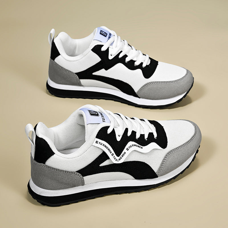 ⏰Limited Time Sale 70% OFF - Men's Mesh Walking Shoes - Lace-Up, Cushioned, Wide Toe Box with Arch Support