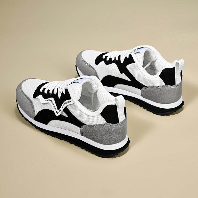 ⏰Limited Time Sale 70% OFF - Men's Mesh Walking Shoes - Lace-Up, Cushioned, Wide Toe Box with Arch Support