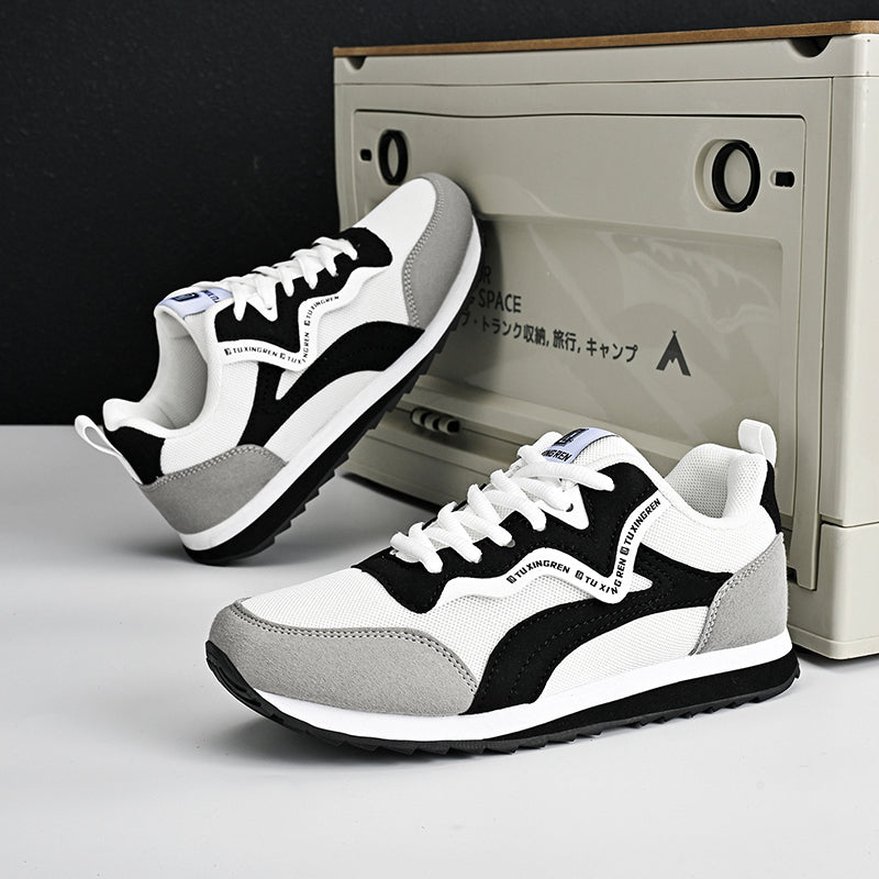 ⏰Limited Time Sale 70% OFF - Men's Mesh Walking Shoes - Lace-Up, Cushioned, Wide Toe Box with Arch Support