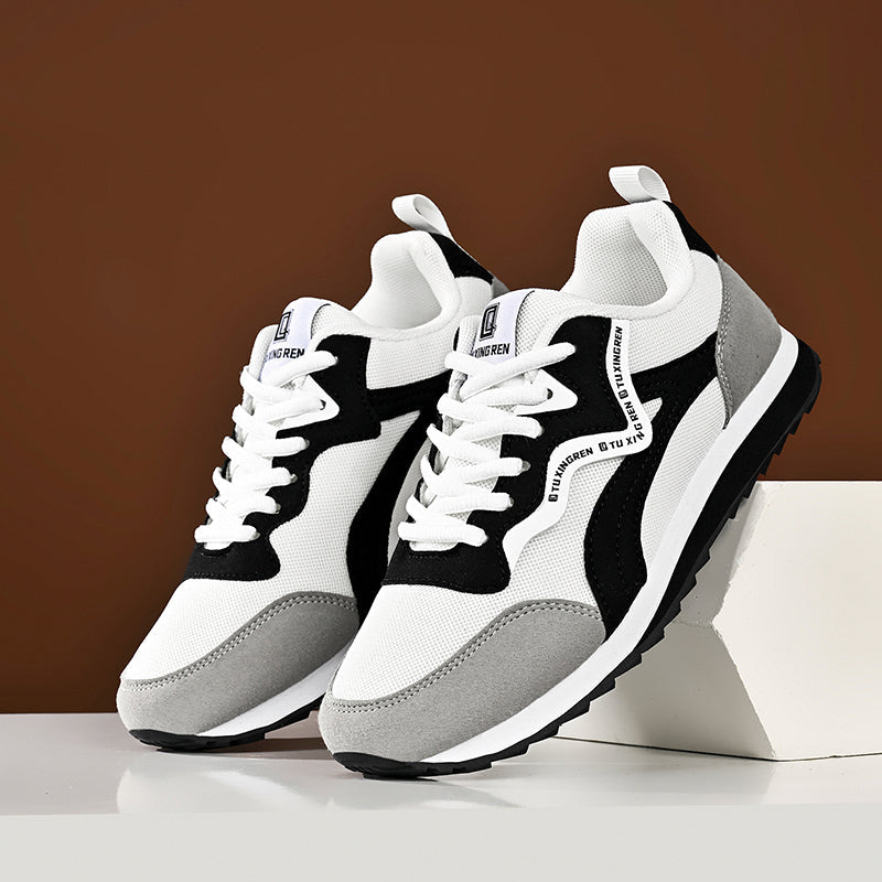 ⏰Limited Time Sale 70% OFF - Men's Mesh Walking Shoes - Lace-Up, Cushioned, Wide Toe Box with Arch Support