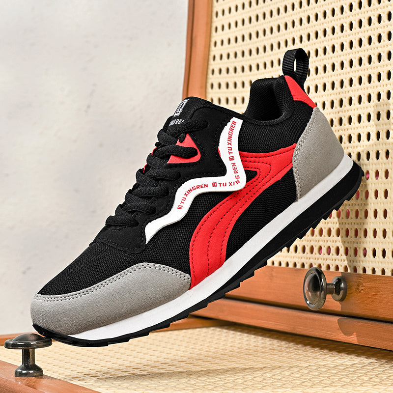 ⏰Limited Time Sale 70% OFF - Men's Mesh Walking Shoes - Lace-Up, Cushioned, Wide Toe Box with Arch Support