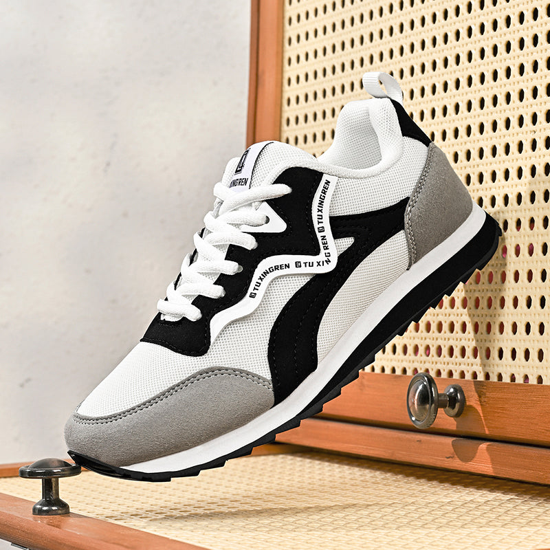 ⏰Limited Time Sale 70% OFF - Men's Mesh Walking Shoes - Lace-Up, Cushioned, Wide Toe Box with Arch Support