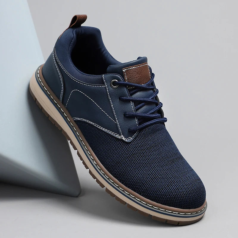 ⏰Limited Time Sale 70% OFF - Men's Orthopedic Dress Walking Shoes—Breathable, Non-Slip, Shock-Absorbing—Wide Toe Box, Arch Support