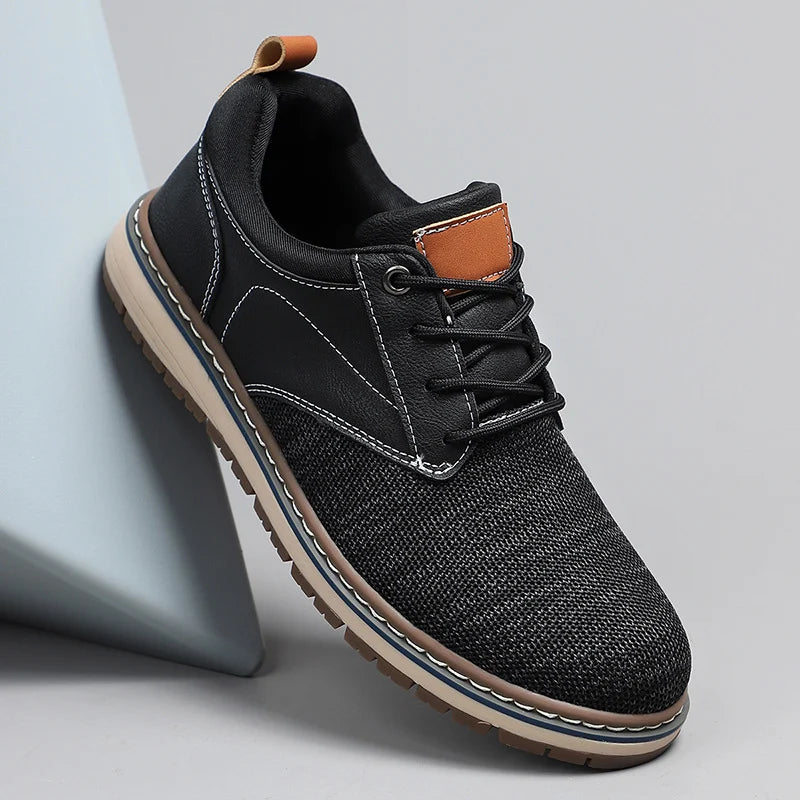 ⏰Limited Time Sale 70% OFF - Men's Orthopedic Dress Walking Shoes—Breathable, Non-Slip, Shock-Absorbing—Wide Toe Box, Arch Support