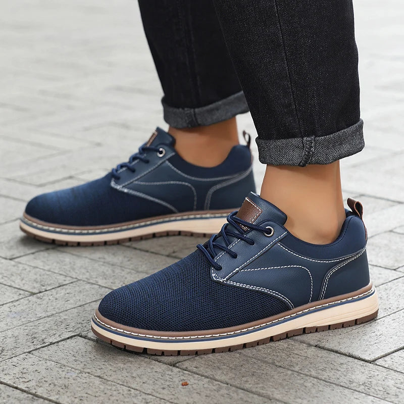 ⏰Limited Time Sale 70% OFF - Men's Orthopedic Dress Walking Shoes—Breathable, Non-Slip, Shock-Absorbing—Wide Toe Box, Arch Support