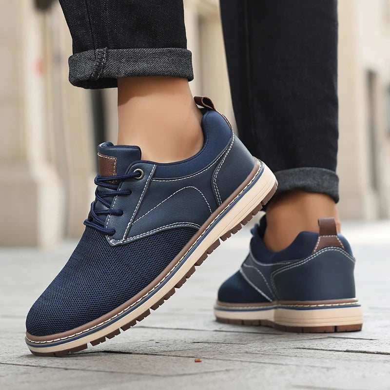 ⏰Limited Time Sale 70% OFF - Men's Orthopedic Dress Walking Shoes—Breathable, Non-Slip, Shock-Absorbing—Wide Toe Box, Arch Support