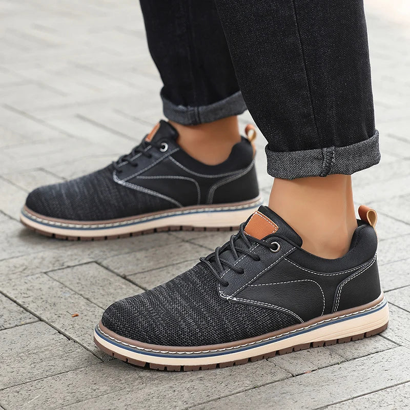 ⏰Limited Time Sale 70% OFF - Men's Orthopedic Dress Walking Shoes—Breathable, Non-Slip, Shock-Absorbing—Wide Toe Box, Arch Support