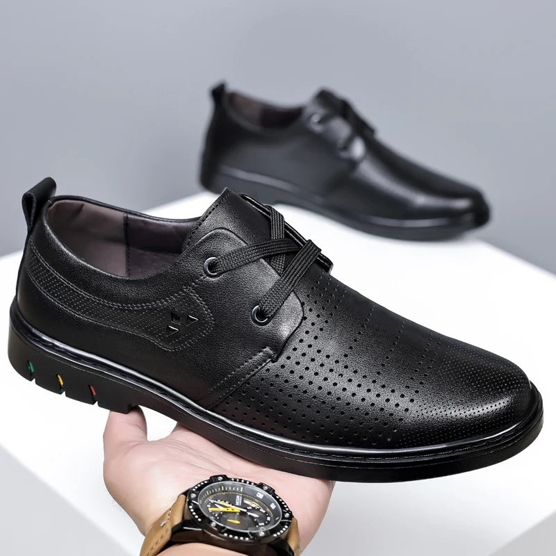 ⏰Limited Time Sale 70% OFF - Men’s Comfortable Leather Shoes With Arch Support & A Roomier Fit