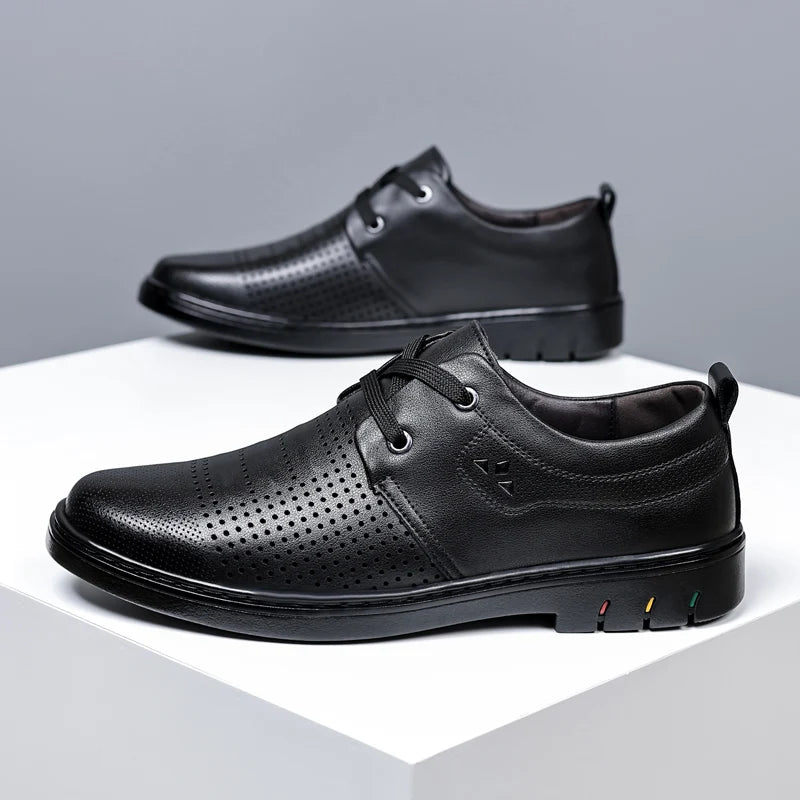 ⏰Limited Time Sale 70% OFF - Men’s Comfortable Leather Shoes With Arch Support & A Roomier Fit