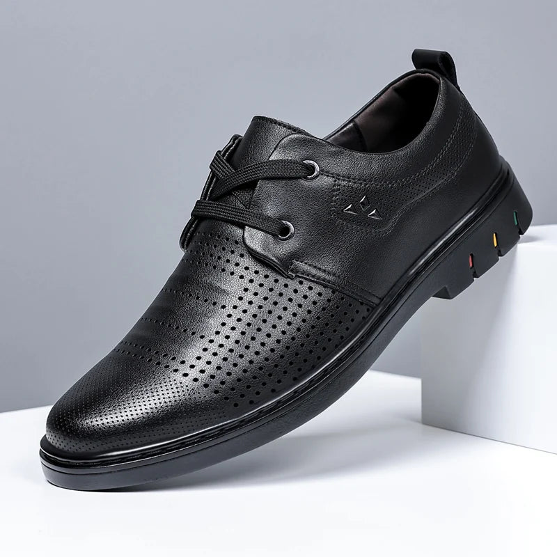 ⏰Limited Time Sale 70% OFF - Men’s Comfortable Leather Shoes With Arch Support & A Roomier Fit