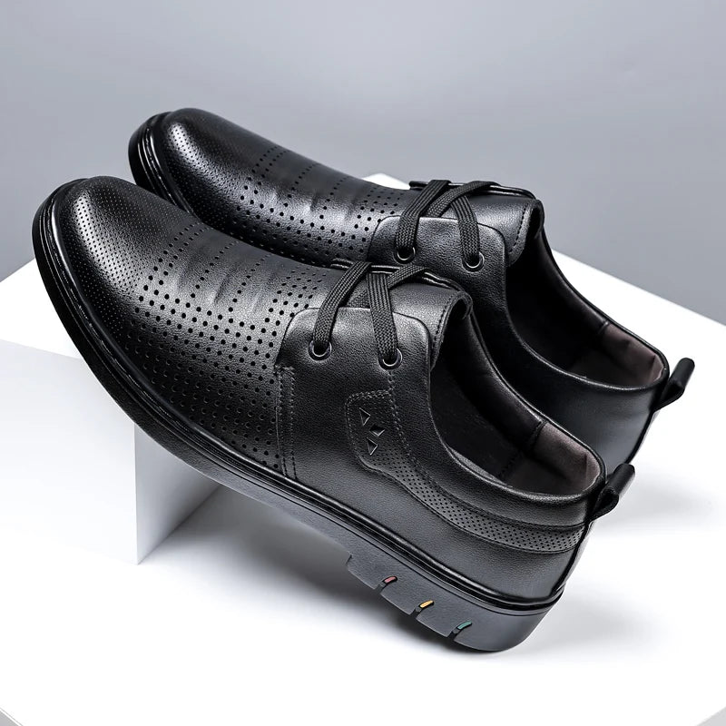 ⏰Limited Time Sale 70% OFF - Men’s Comfortable Leather Shoes With Arch Support & A Roomier Fit