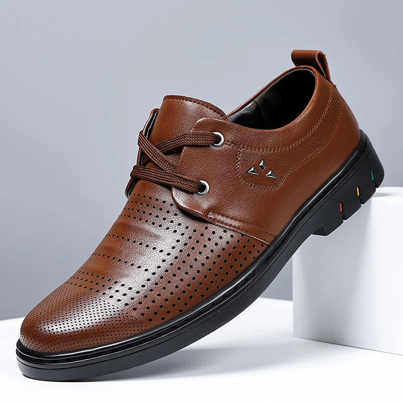 ⏰Limited Time Sale 70% OFF - Men’s Comfortable Leather Shoes With Arch Support & A Roomier Fit