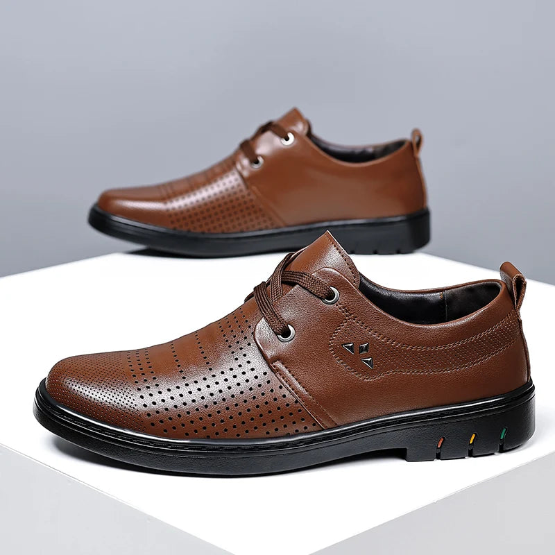 ⏰Limited Time Sale 70% OFF - Men’s Comfortable Leather Shoes With Arch Support & A Roomier Fit