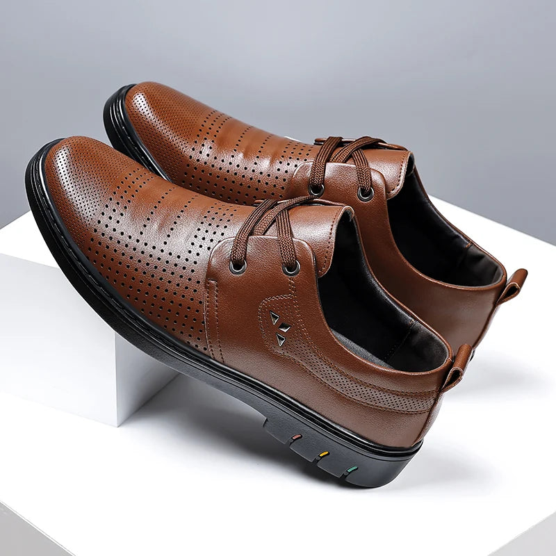 ⏰Limited Time Sale 70% OFF - Men’s Comfortable Leather Shoes With Arch Support & A Roomier Fit
