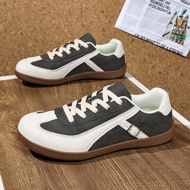 ⏰Limited Time Sale 70% OFF - Men's Genuine Leather Walking Shoes -Lace-Up, Waterproof, Wide Toe Box with Arch Support