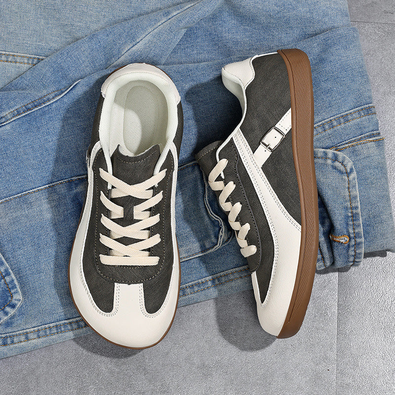 ⏰Limited Time Sale 70% OFF - Men's Genuine Leather Walking Shoes -Lace-Up, Waterproof, Wide Toe Box with Arch Support