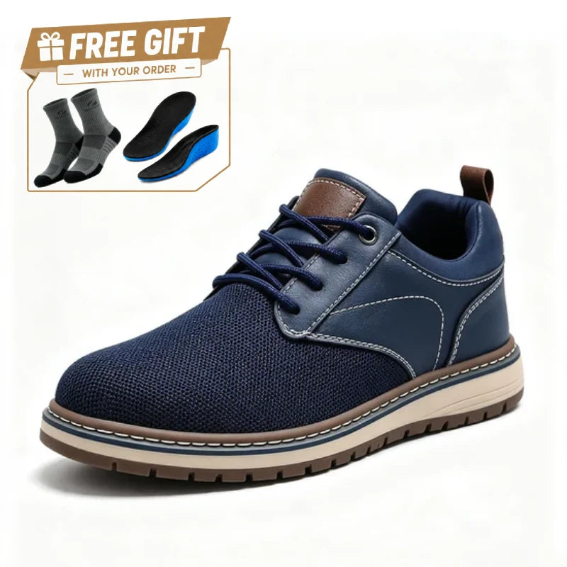⏰Limited Time Sale 70% OFF - Men's Orthopedic Dress Walking Shoes—Breathable, Non-Slip, Shock-Absorbing—Wide Toe Box, Arch Support