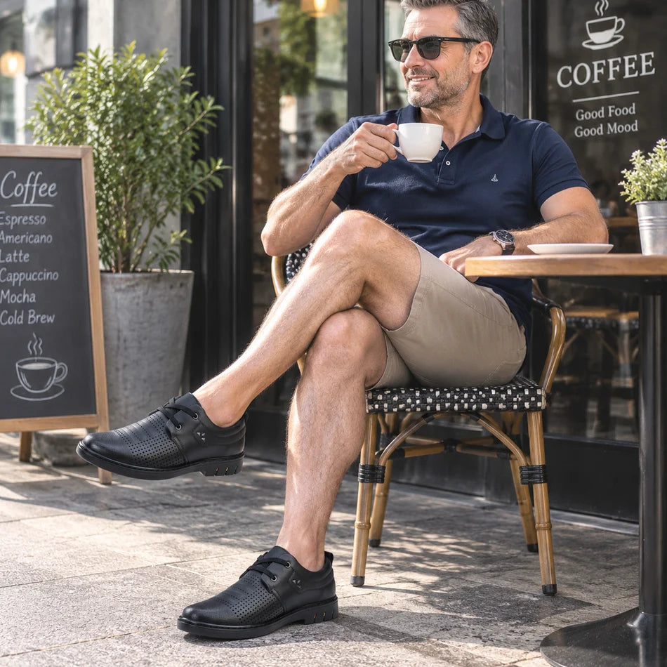 ⏰Limited Time Sale 70% OFF - Men’s Comfortable Leather Shoes With Arch Support & A Roomier Fit