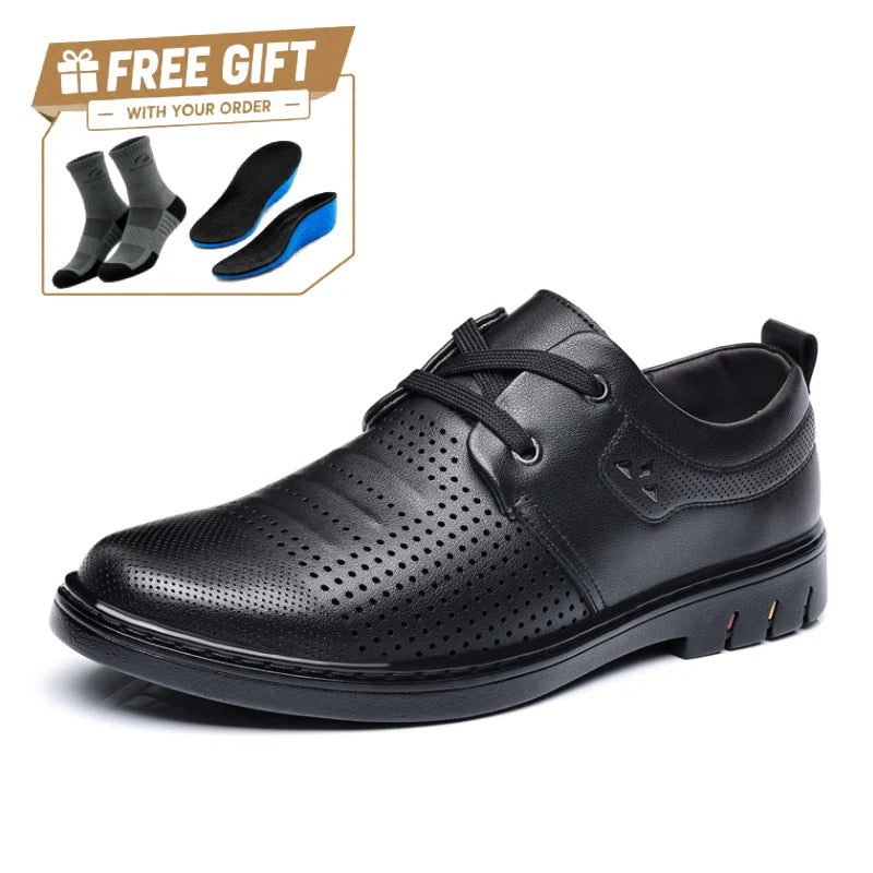 ⏰Limited Time Sale 70% OFF - Men’s Comfortable Leather Shoes With Arch Support & A Roomier Fit
