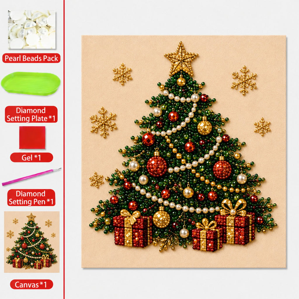 🧘Relaxing & Beginner-Friendly - 🎨💎DIY Christmas Pearl Art Kit