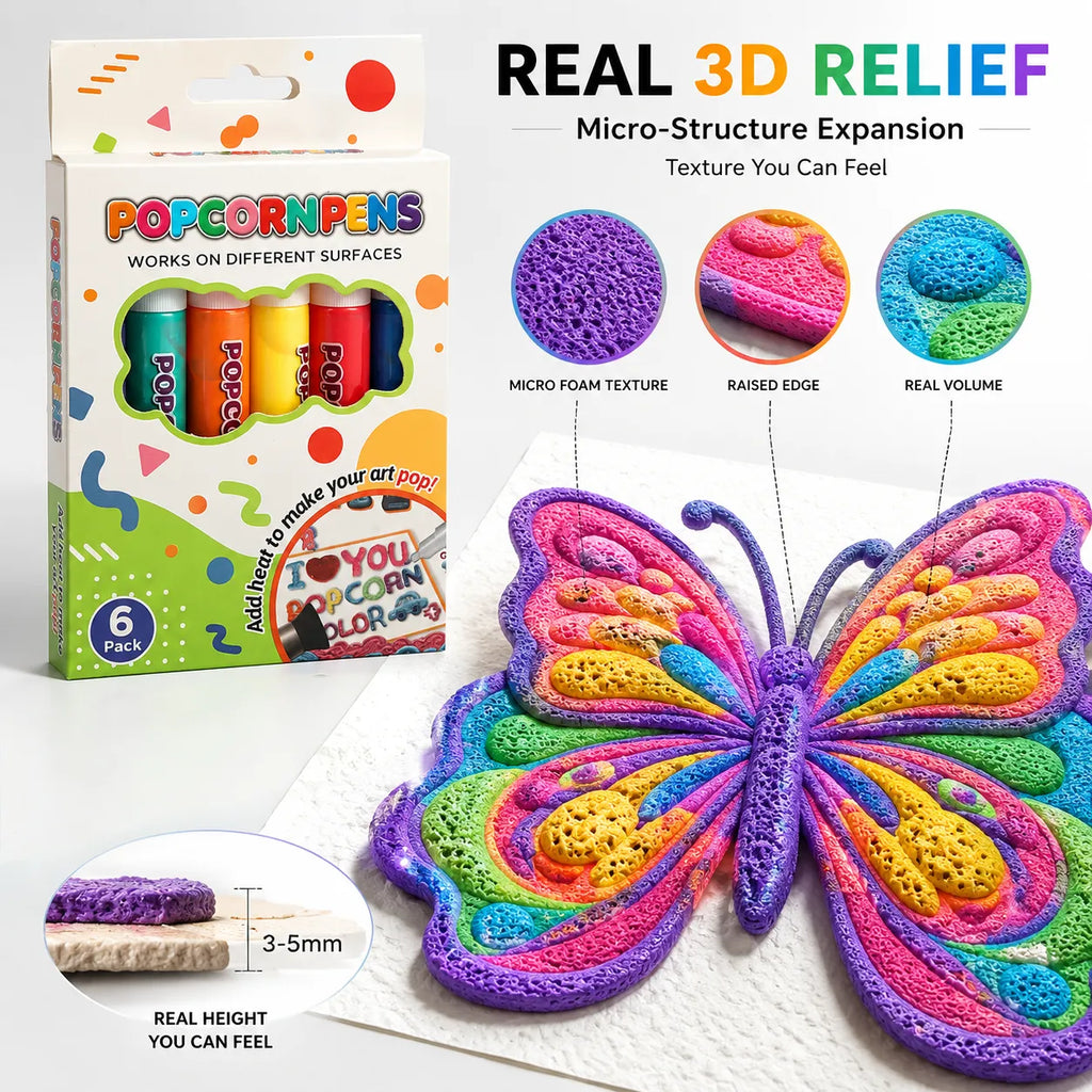 🔥Last Day Promotion 60% OFF丨🖍️3D Relief Art Pen – Turn Flat Drawings Into Touchable 3D Art🪄