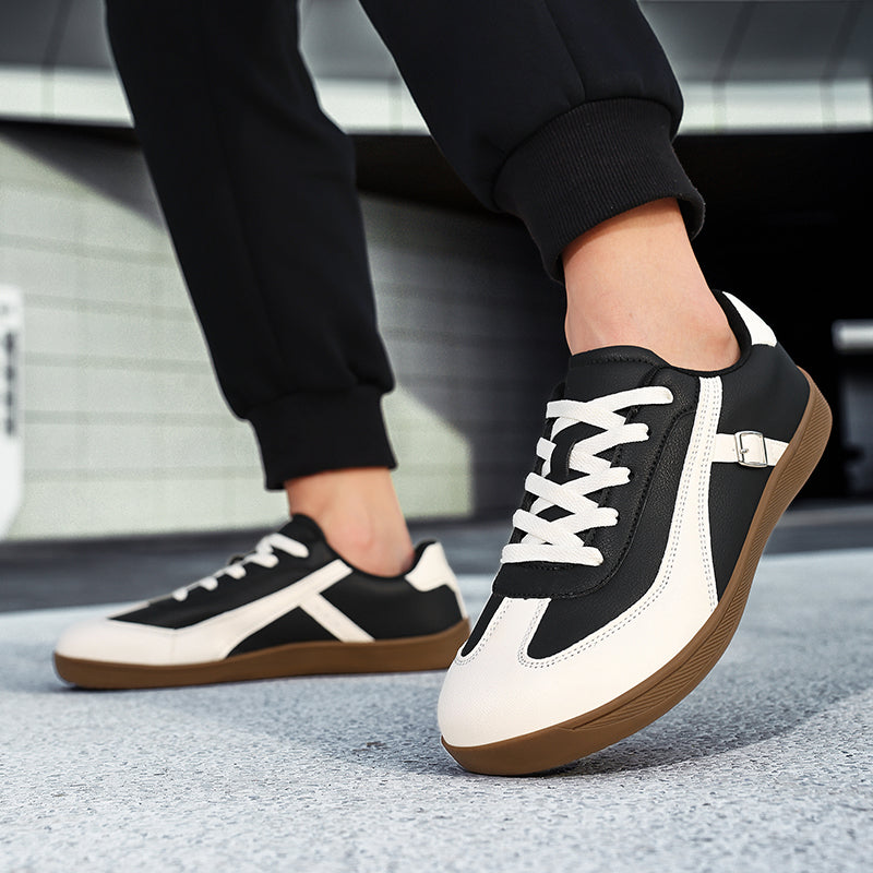 ⏰Limited Time Sale 70% OFF - Men's Genuine Leather Walking Shoes -Lace-Up, Waterproof, Wide Toe Box with Arch Support