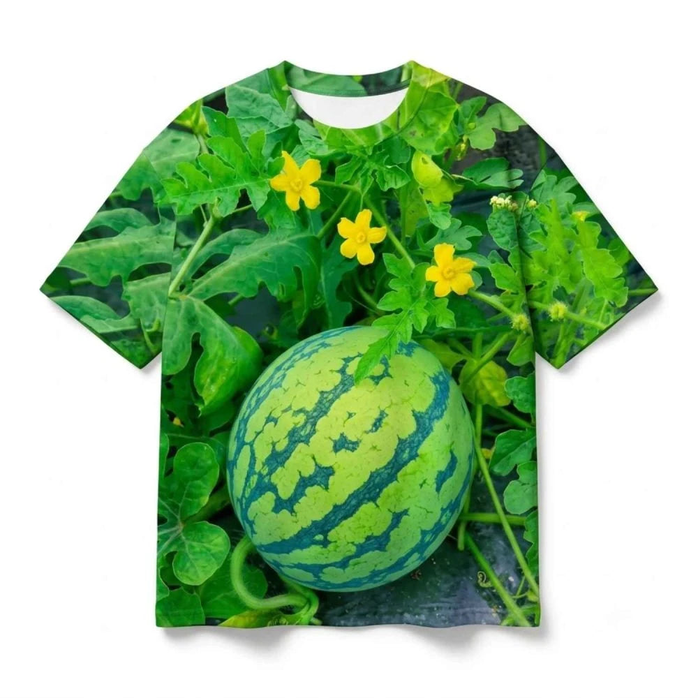 Funny 3D Watermelon Belly T-Shirt