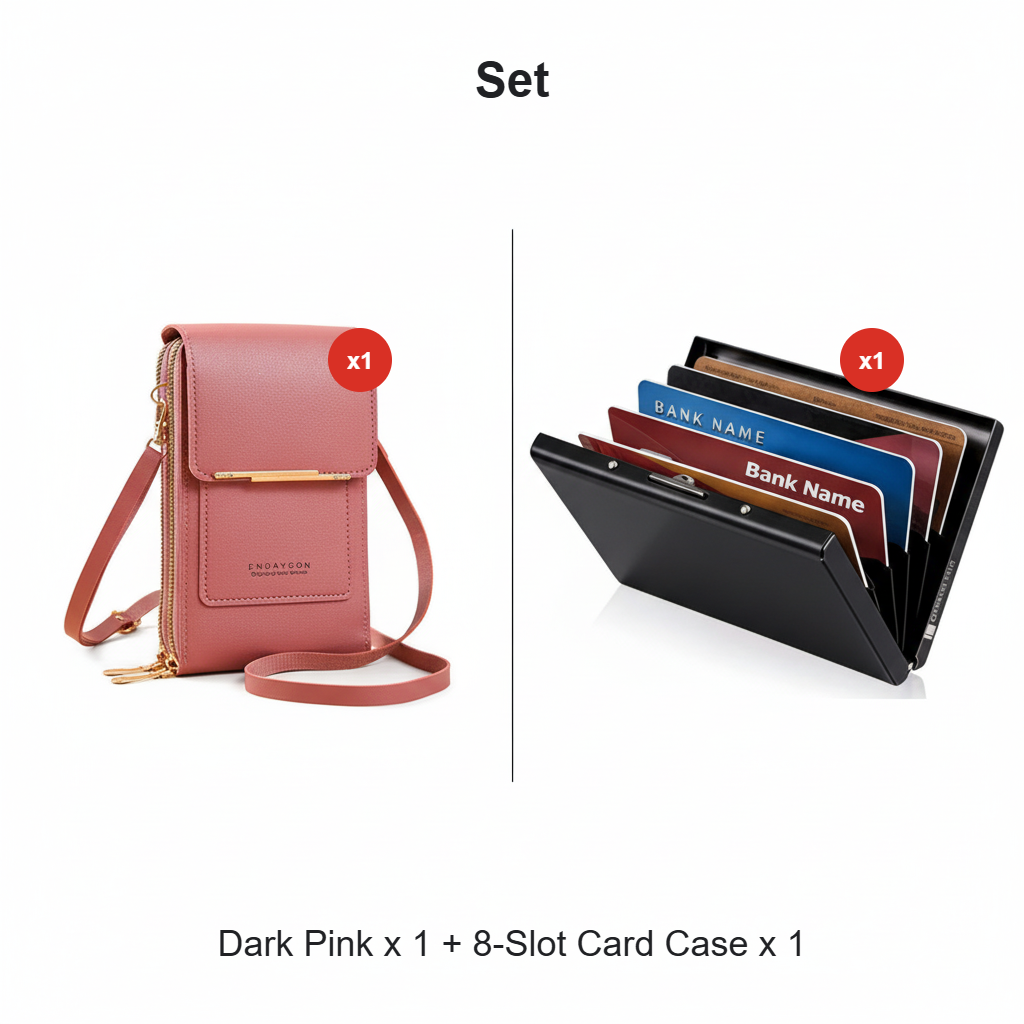 🔥Last Day Promotion：50% OFF👜 📱 Simple and elegant women's touchscreen crossbody phone wallet