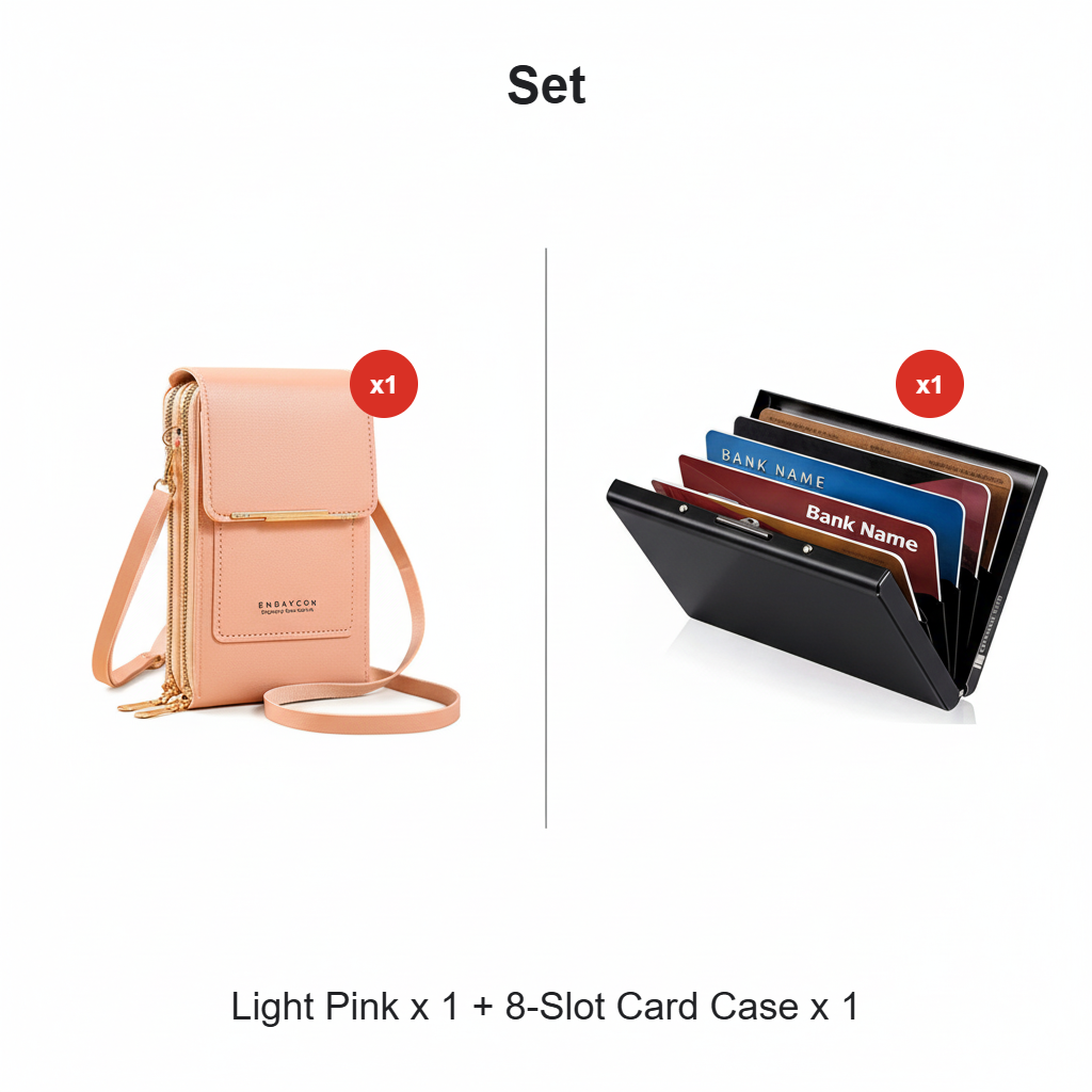 🔥Last Day Promotion：50% OFF👜 📱 Simple and elegant women's touchscreen crossbody phone wallet