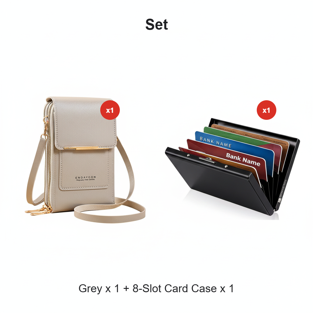 🔥Last Day Promotion：50% OFF👜 📱 Simple and elegant women's touchscreen crossbody phone wallet