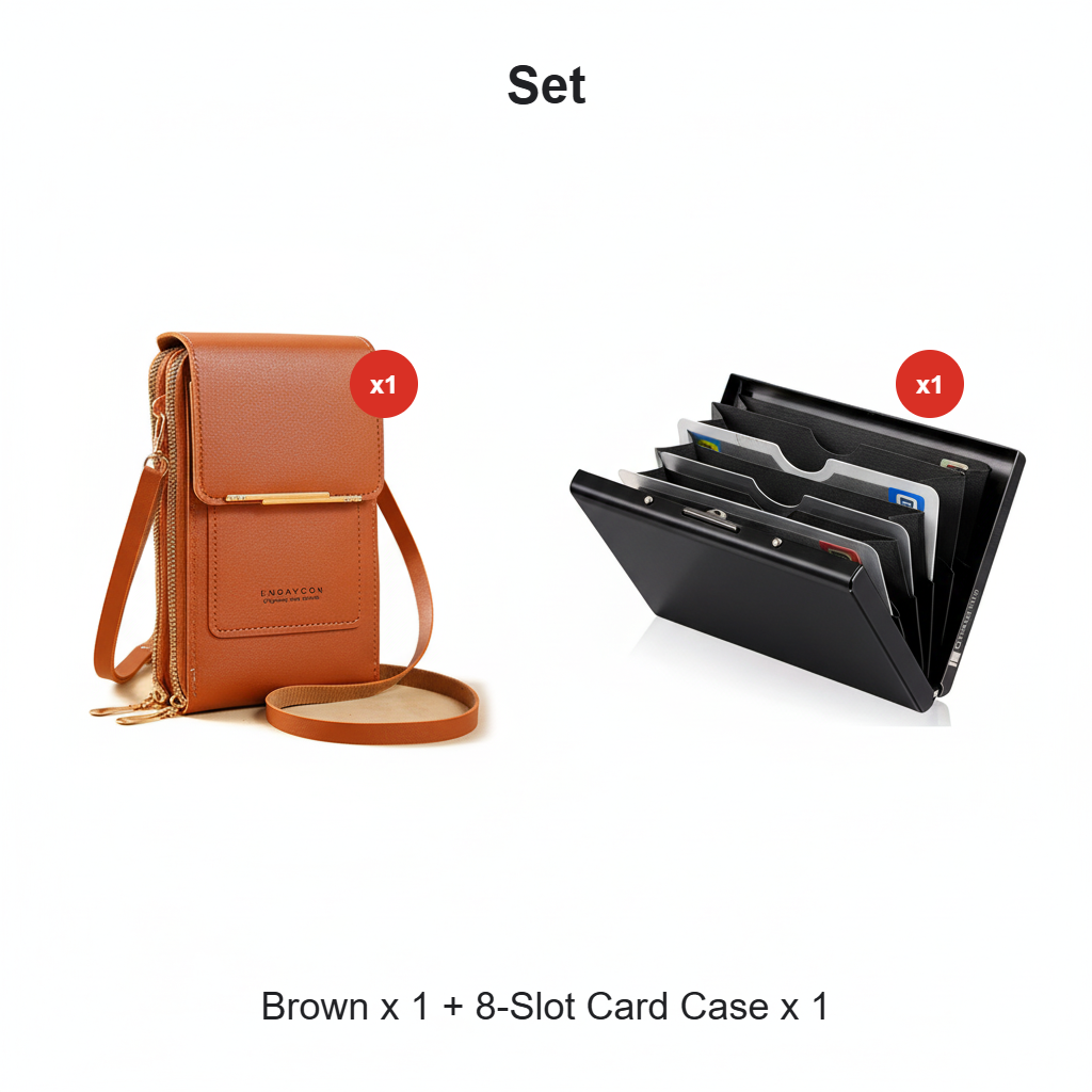 🔥Last Day Promotion：50% OFF👜 📱 Simple and elegant women's touchscreen crossbody phone wallet