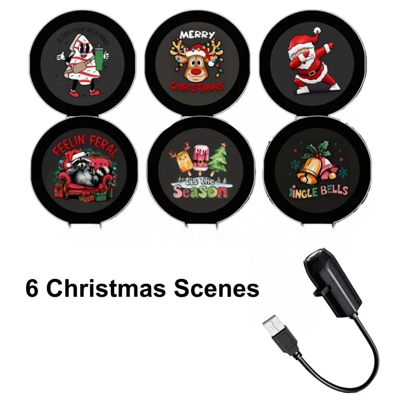 ✨Plug-&-Play HD Christmas Projector – 6 or 10 Festive Scenes(📦Buy 2 Free Shipping)