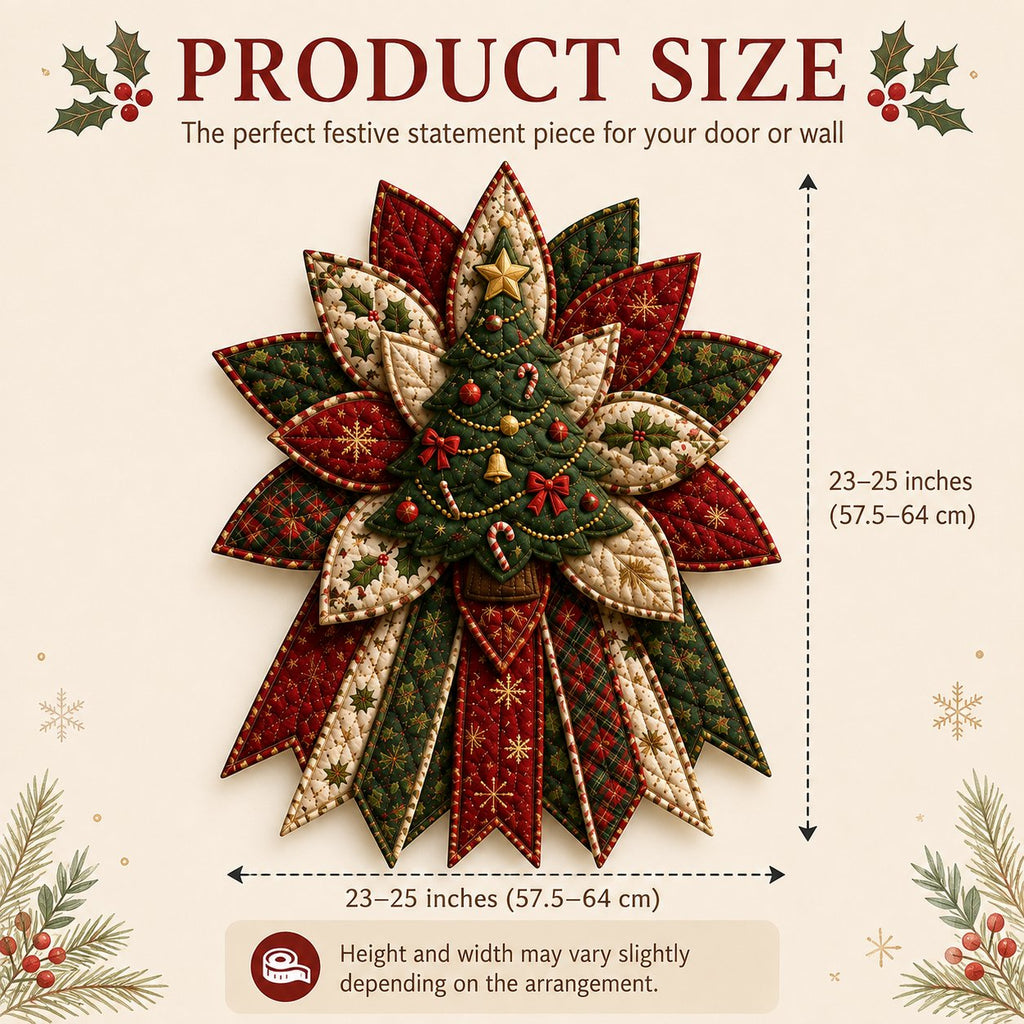 🎉 Holiday Celebration 50% OFF 🎄 – Festive Quilted Christmas Door Hanging DIY Sewing Kit