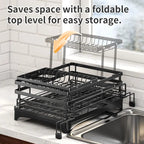Compact Sink-Smart Dish Drying Rack