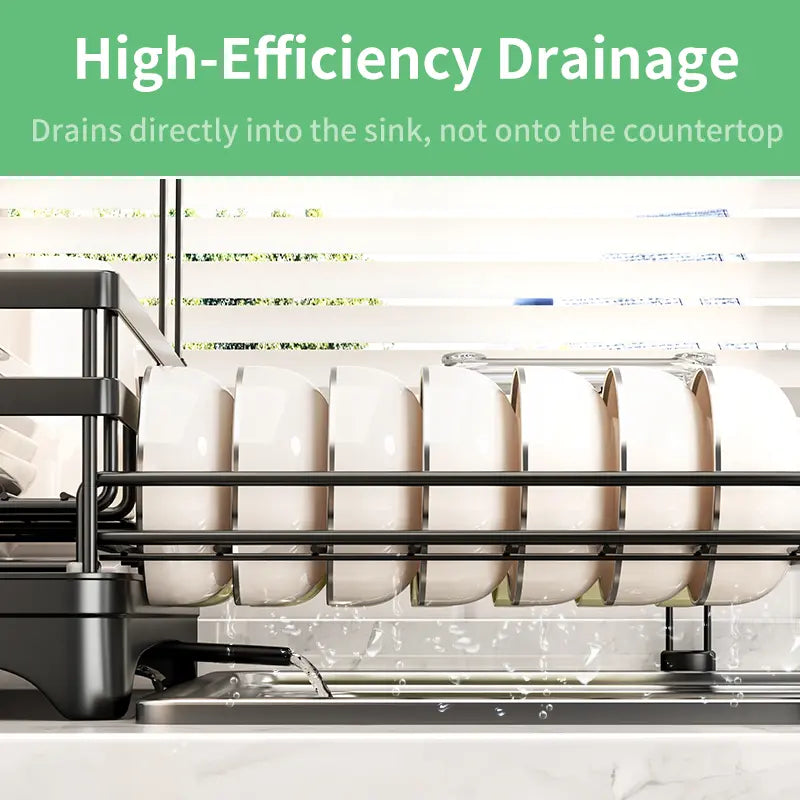 Compact Sink-Smart Dish Drying Rack