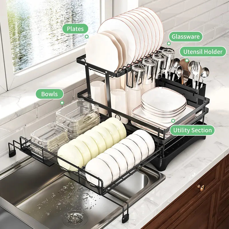 Compact Sink-Smart Dish Drying Rack