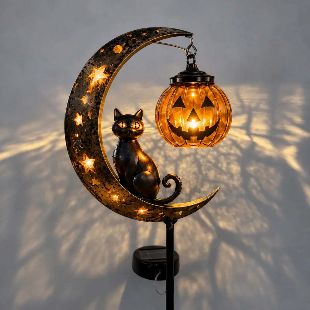 🎃 Halloween Early Bird Sale 🔥 | 49% OFF Pumpkin Moon Garden Stake Light