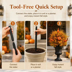 💥Limited Stock 49% OFF-🍂Artificial Fall Pumpkin Tree Stakes– 🧡Full, Lush & Fade-Resistant