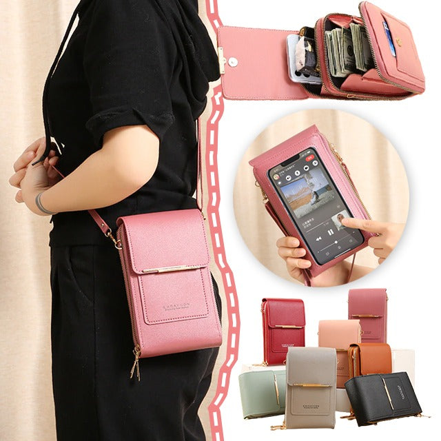 🔥Last Day Promotion：50% OFF👜 📱 Simple and elegant women's touchscreen crossbody phone wallet