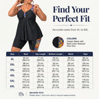 🎁2026 New Arrivals 50% OFF💥Women's Plus Size Flowy Tankini Set – Relaxed top, matching shorts & confident coverage – Perfect for poolside comfort & style ✨