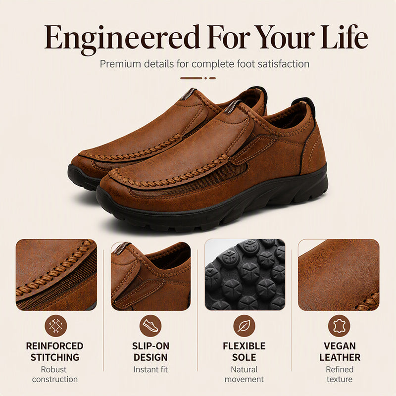 🚶 Step In & Keep Moving | Men's Outdoor Slip-On Walking Shoes